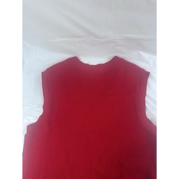 Christmas Sweater Vest Teacher Cottagecore Snowman Snowflake Wreath Large - Picture 5 of 10